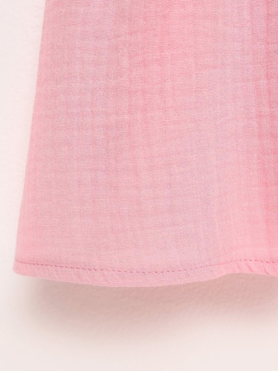 Платье для девочки с рюшами KAFTAN «Муслин», розовое, размер 30 (98-104 см)