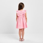 Платье детское с рюшей KAFTAN "Муслин", р.30 (98-104 см) розовый - Фото 3