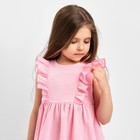 Платье детское с рюшей KAFTAN "Муслин", р.30 (98-104 см) розовый - Фото 6
