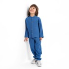 Костюм (рубашка и брюки) детский KAFTAN "Муслин", р.28 (86-92см) синий - Фото 4