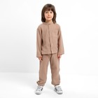 Костюм (рубашка и брюки) детский KAFTAN "Муслин", р.26 (80-86см) бежевый - фото 321442227