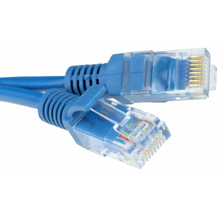 Патч-корд Гарнизон PC-UTP-5e-0.5-B, UTP 5е кат., RJ-45(m)-RJ-45(m), 0.5 м, синий - фото 51309705