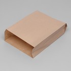 Пакет бумажный фасовочный, крафт, V-образное дно 39 х 25 х 9 см, набор 100 шт - фото 319384656