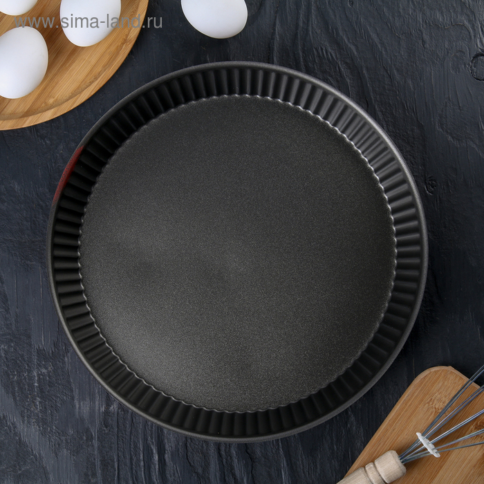 Форма для выпечки с антипригарным покрытием 28х4 см Redio - Фото 1