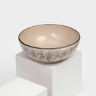 Тарелка керамическая "Салатница", 2,7 л, 25,5 см, серая, 1 сорт, Иран - фото 320903791
