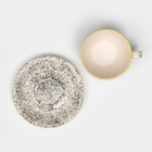 Чайная пара керамическая "Персия", 200 мл, жёлтая, 2 предмета, 1 сорт, Иран - Фото 4