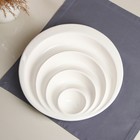 Тарелка - менажница «Круги», керамика, белая, Иран - фото 31951758