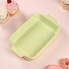 Форма для запекания "Лазанья", керамика, зеленая, 25х15х4.5 см, 1 сорт, Иран - фото 26943413