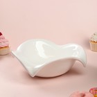 Тарелка "Капля", керамика, белая, 26 см, Иран - фото 25633109