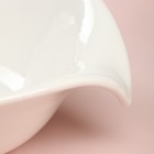 Тарелка "Капля", керамика, белая, 26 см, Иран - фото 25633111