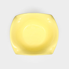 Тарелка керамическая "Капля", 23 см, жёлтая, 1 сорт, Иран 9498662