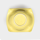 Тарелка керамическая "Капля", 23 см, жёлтая, 1 сорт, Иран 9498662