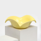 Тарелка керамическая "Капля", 23 см, жёлтая, 1 сорт, Иран 9498662