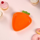 Тарелка "Морковь", керамика, оранжевая, 18 см, Иран - Фото 2