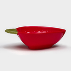 Тарелка керамическая "Клубника", 24 см, красная, 1 сорт, Иран - Фото 4