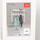 Вешалка с полкой 2-х ярусная «Торонто 22», 67×27×58,5 см, цвет белый - Фото 7