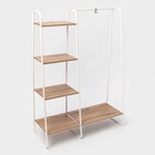 Гардеробная система с полками «Скандинавия 1», 110×38.5×147 см, белая - Фото 1