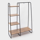 Гардеробная система с полками «Скандинавия 1», 110×38.5×147 см, чёрная - Фото 1