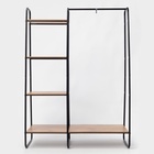 Гардеробная система с полками «Скандинавия 1», 110×38.5×147 см, чёрная - Фото 2