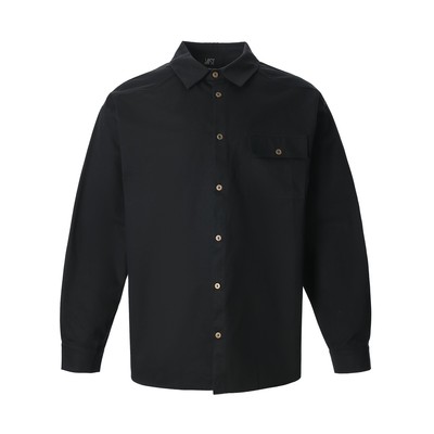 Рубашка мужская MIST oversize, размер 48, чёрная