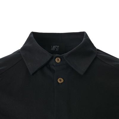 Рубашка мужская MIST oversize, размер 48, чёрная