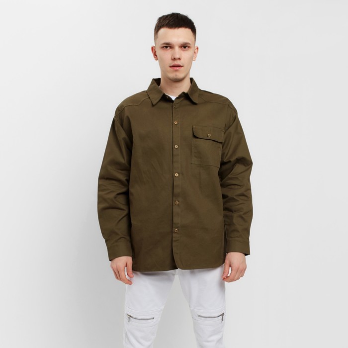 Рубашка мужская MIST oversize р.52, хаки