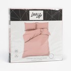 Постельное бельё LoveLife евро "Almond flower" 200х215 см, 225х240 см, 50х70± 3 см-2 шт, микрофибра 85 гр - Фото 11