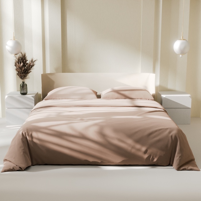 Постельное бельё LoveLife дуэт "Gold sand" 150х215 см-2 шт, 225х240 см, 50х70±3 см-2 шт, микрофибра 85 гр - Фото 1