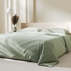 Постельное бельё LoveLife евро "Green tea" 200х215 см, 225х240 см, 50х70± 3 см-2 шт, микрофибра 85 гр - Фото 6
