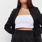 Пиджак женский однобортный MIST р. 48, черный - Фото 5