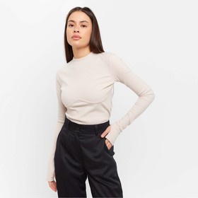 Джемпер с декоративным швом женский MIST р. 48, цвет молочный