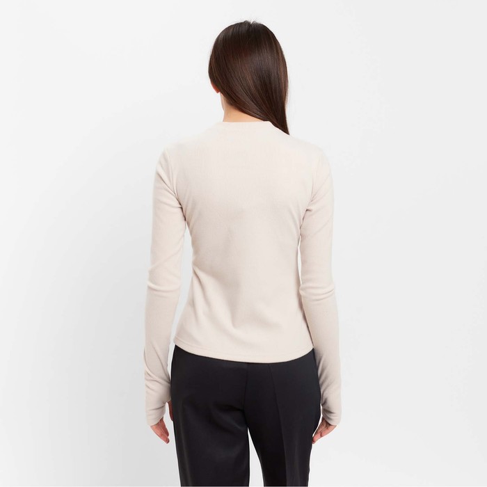 Джемпер с декоративным швом женский MIST р. 48, цвет молочный 62037