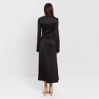 Платье женское шелковое MIST: Classic Collection р. 44, цвет черный - Фото 3