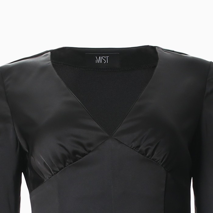 Платье женское шелковое MIST: Classic Collection р. 46, цвет черный - фото 1907686949