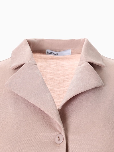 Костюм женский (рубашка, брюки, топ) KAFTAN Base, размер 44, цвет пудровый