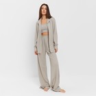 Комплект женский (рубашка, брюки, топ) KAFTAN "Base" р. 42,  серый - фото 321591870