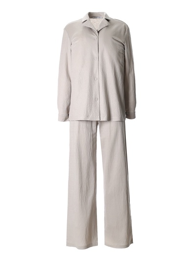 Костюм женский (рубашка, брюки, топ) KAFTAN Base, размер 42, серый