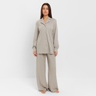 Комплект женский (рубашка, брюки, топ) KAFTAN "Base" р. 42,  серый - Фото 2