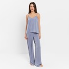 Комплект женский (майка, брюки) KAFTAN "Silk" р. 50,  голубой - фото 319385770