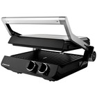 Электрогриль BRAYER 2009BR, 2000 Вт, антипригарное покрытие, 24.5х33 см - фото 51582843