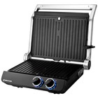 Электрогриль BRAYER 2009BR, 2000 Вт, антипригарное покрытие, 24.5х33 см - фото 51582844