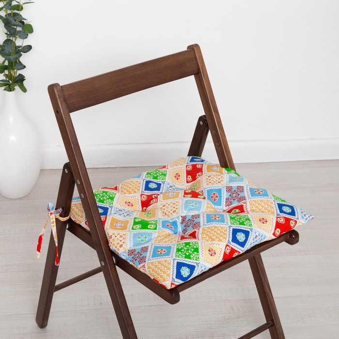 Подушка на стул «Мари Санна. Мозаика», 40×40 см - Фото 1