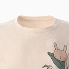 Комплект женский домашний (футболка/шорты), цвет бежевый, размер 48 - фото 42011682