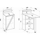 Стол раскладной «СОКОЛ. СП-19», 312(996)×446×916 мм, белый - Фото 7