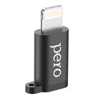 Адаптер PERO AD01, Lightning - microUSB, металл, черный - фото 51461547 Адаптер PERO AD01, Lightning - microUSB, металл, черный - фото 51461547