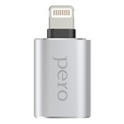 Адаптер OTG PERO AD02, Lightning  - USB, металл, серебристый 9568346 - фото 14173762