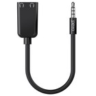 Аудио разветвитель PERO AD06, Jack 3.5-2 x Jack 3.5, для наушников, 10 см, черный - фото 51461590 Аудио разветвитель PERO AD06, Jack 3.5-2 x Jack 3.5, для наушников, 10 см, черный - фото 51461590