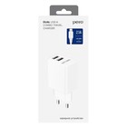 Сетевое зарядное устройство PERO TC02, 2 USB, 2.1 А, кабель Lightning, белое - фото 51461642 Сетевое зарядное устройство PERO TC02, 2 USB, 2.1 А, кабель Lightning, белое - фото 51461642
