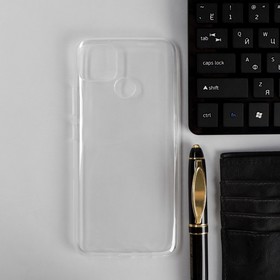 Чехол PERO, для телефона Realme C25S, силиконовый, прозрачный