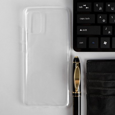 Чехол PERO, для телефона Samsung A02, силиконовый, прозрачный
